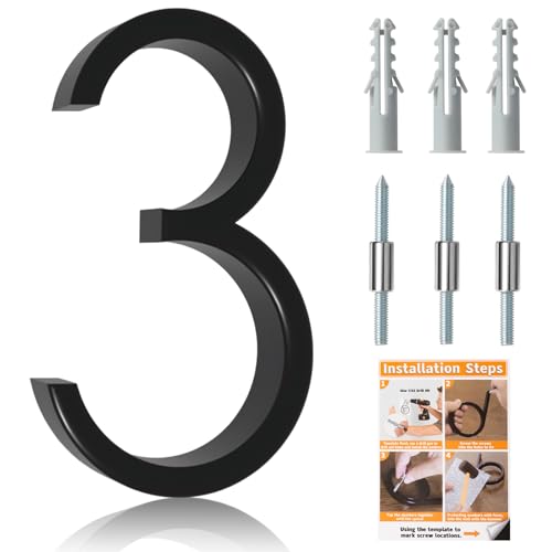 Briout 5 Inch Floating Numbers