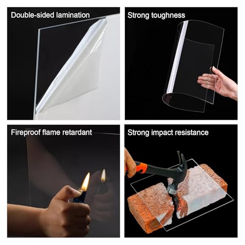 Feuille de toiture en polycarbonate transparent panneau plastique 2mm - 7