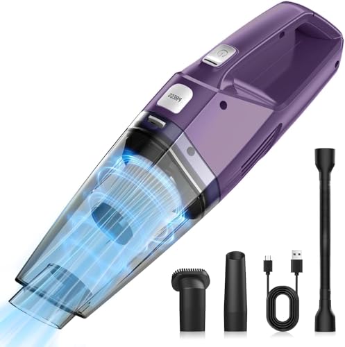 Image of Portable Vacuum Cleaner, Cordless Handheld Vacuum with 8000Pa Suction Power