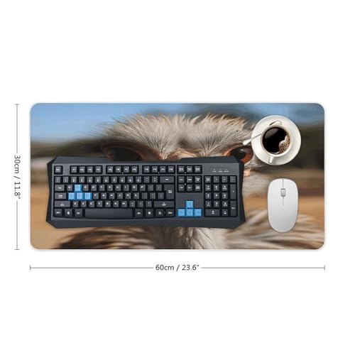 Cute Ostrich Mouse Pad Grande Antideslizante 60x30 cm miniatura 2