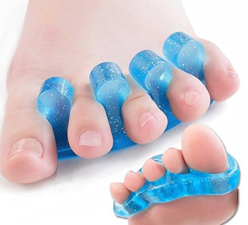 Alexvyan 1 Pair Bunion Pads & Toe Orthotics Thumb Big Bone Orthotics Toe Separators Toe Straightener Bunion Corrector Bunion Relief Kit For Men & Women Free Size (Blue)-picture-29