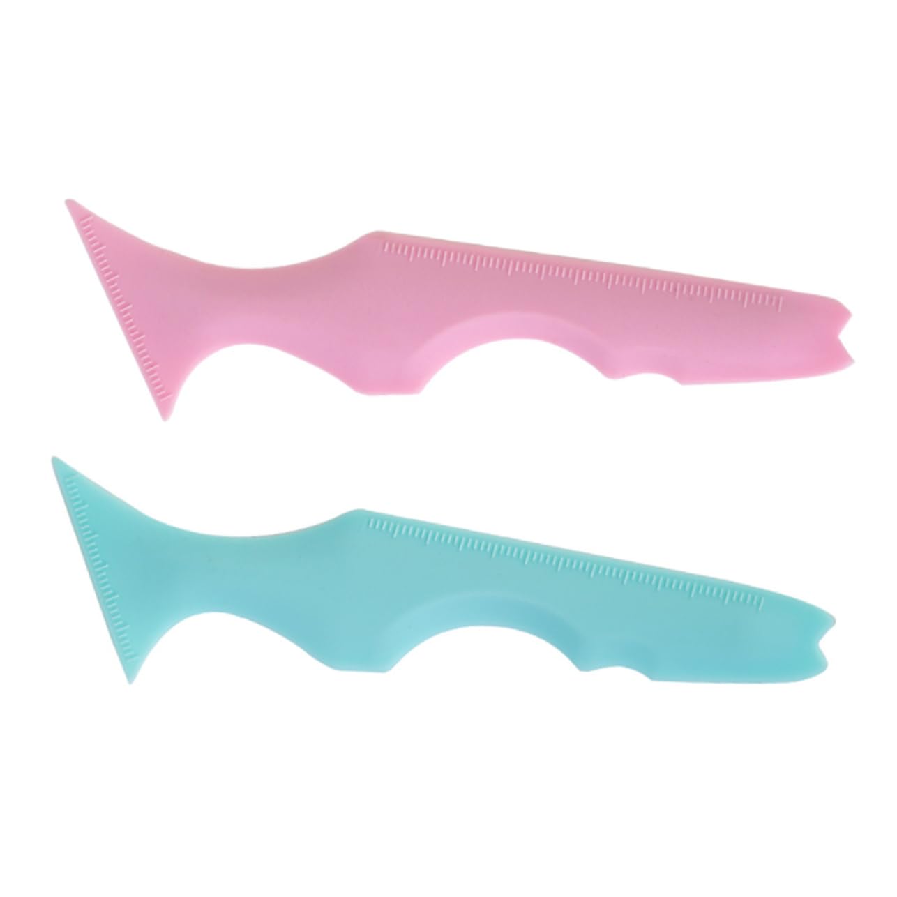 DOITOOL 8pezzi Stencil Eyeliner in Silicone Multifunzionale Applicatore Mascara e Strumento Per Sopracciglia Per e Resistente e in