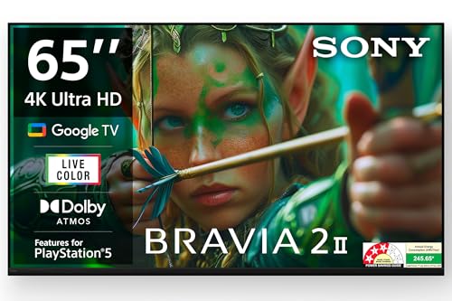 Sony 164 cm (65 inches) BRAVIA 2M2 Series 4K Ultra HD Smart LED Google TV K-65S25M2-3 Years Warranty for Limited Period