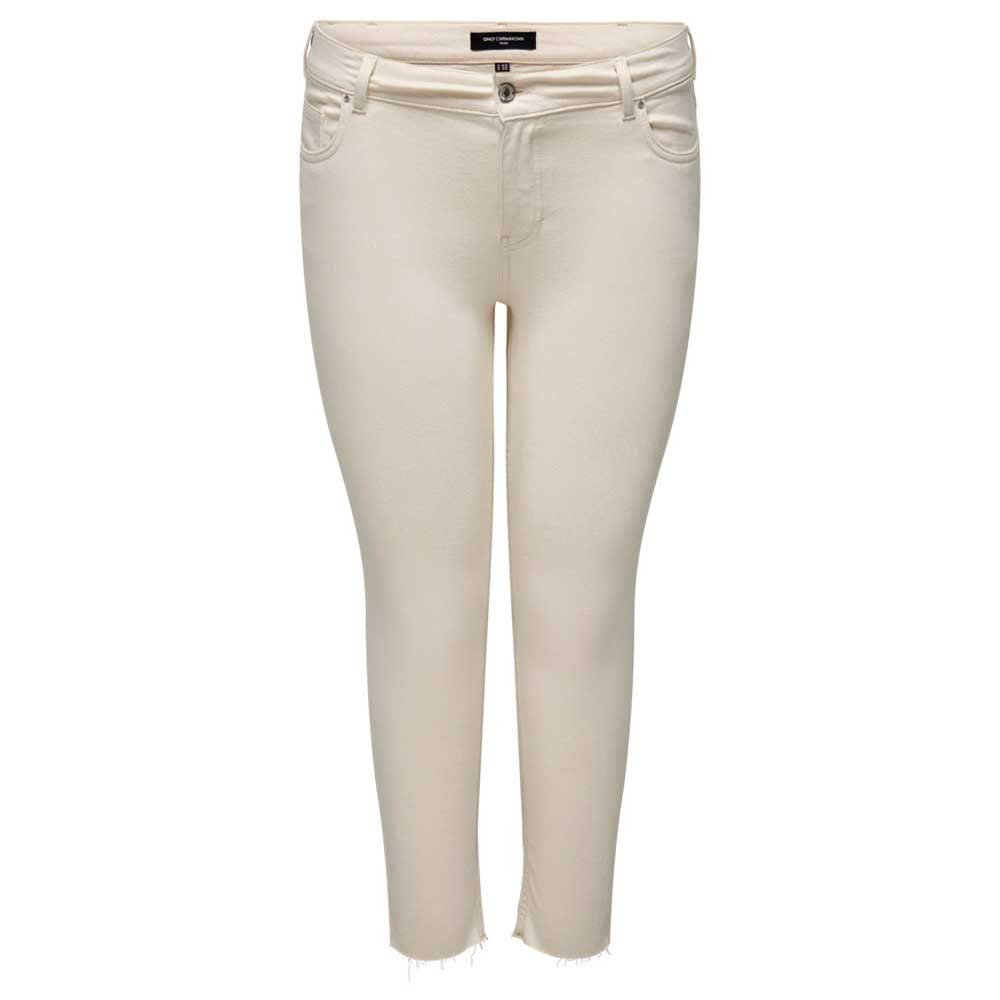 ONLY Carmakoma Carwilly Reg Ank Raw Sk Dnm Dot019 Noos - spodnie jeansowe Kobiety