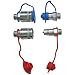 Produktbild Set Hydraulik- Steckkupplungen 2x Muffe 2x Stecker 10L + 4x Staubschutz rot/blau
