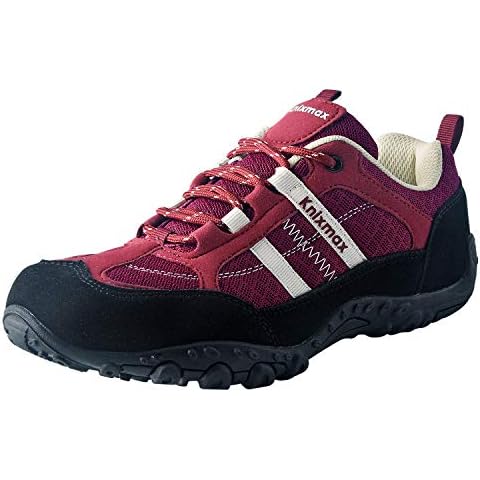 Knixmax Zapatillas de Trekking para Mujer Rojas Cover