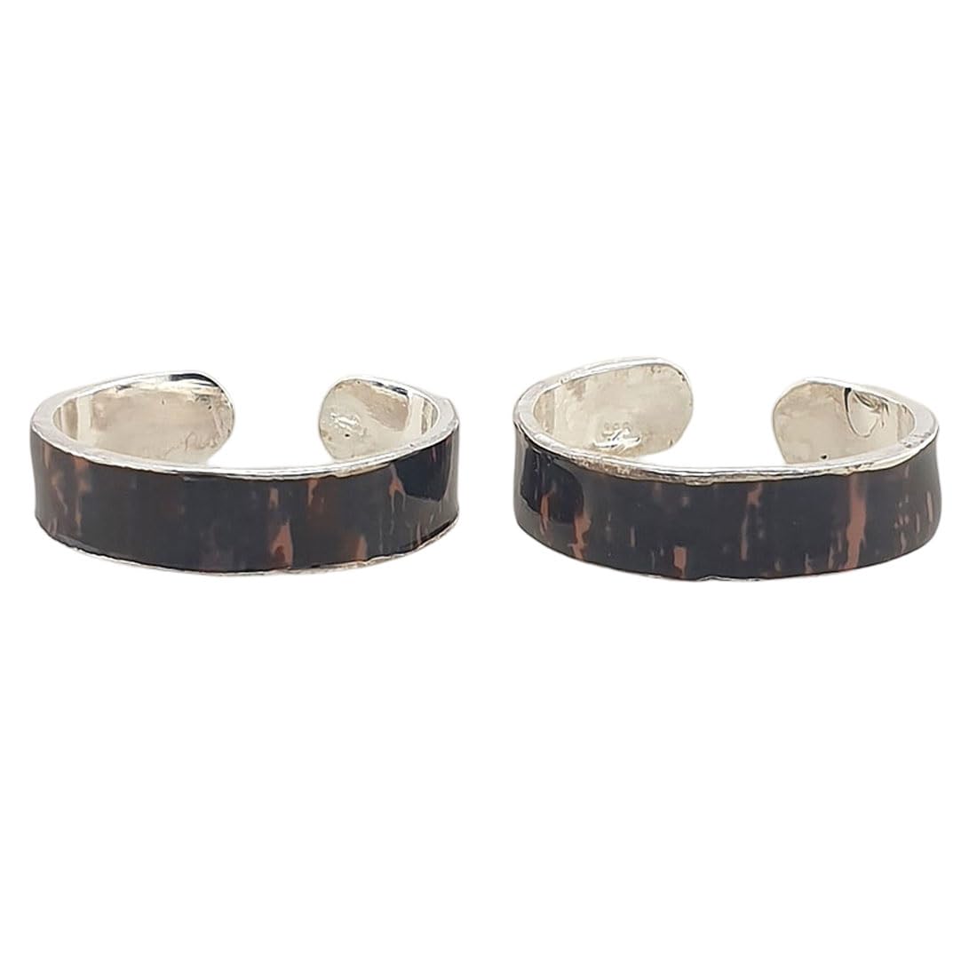 925 Silver Designer Toe Rings (Chandi Bichhiya) For Women ~ 2 Pieces (4.00 Grams)-image-23