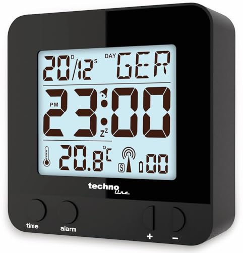 Techno Line Technoline Wt 235, Radiosveglia Con Sensore Di Tocco, In Plastica, 8 X 2,5 X 8 Cm, Plastica, Nero, 8 X 2.5 X 8 Cm - 7
