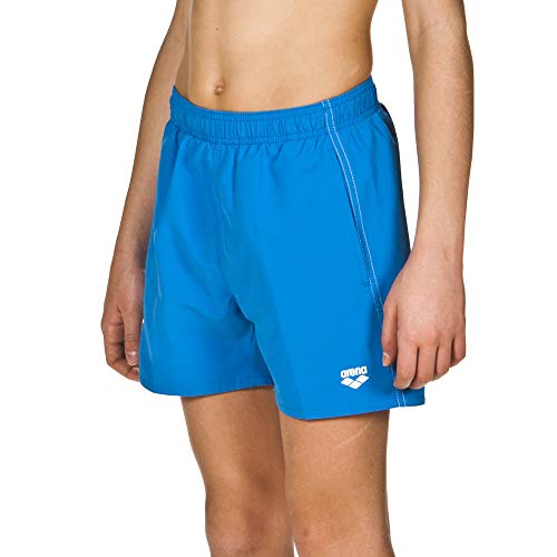 ARENA B Fundamentals Jr, Pantaloncino da Mare Bambino, Turchese (Turquoise/White), 6-7 Anni