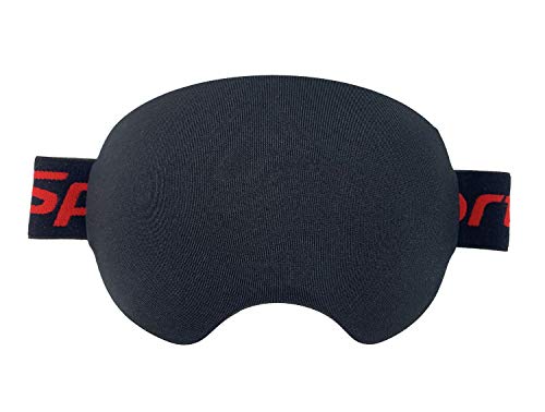 KOSTOO Funda protectora de licra para gafas de esquí, mantiene tus lentes limpias y arañazos, regalos para los amantes del esquí (negro) Cover