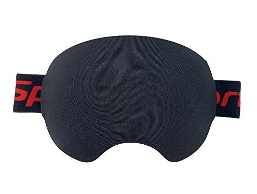 KOSTOO Funda protectora de licra para gafas de esquí, mantiene tus lentes limpias y arañazos, regalos para los amantes del esquí (negro)