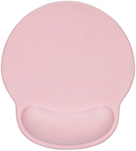 AORTDES 9 x 10 Inches Mouse Pad with Wrist Rest Personality Optical Non-Slip Gel Base Ergonomic Pain Relief Mouse Pad Mat Water Resistant Office Gaming Desk Mice Mat (WRP-Pink)