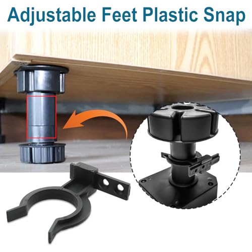 FULHANY Sockelleisten Clips 20 StüCk - Sockelleiste KüChe - KüChen Sockelblende - 32-42 Mm Sockelleisten FüR KüChenbeine FüR Schrankbeine, Tischbeine Oder Couchtischbeine, Etc