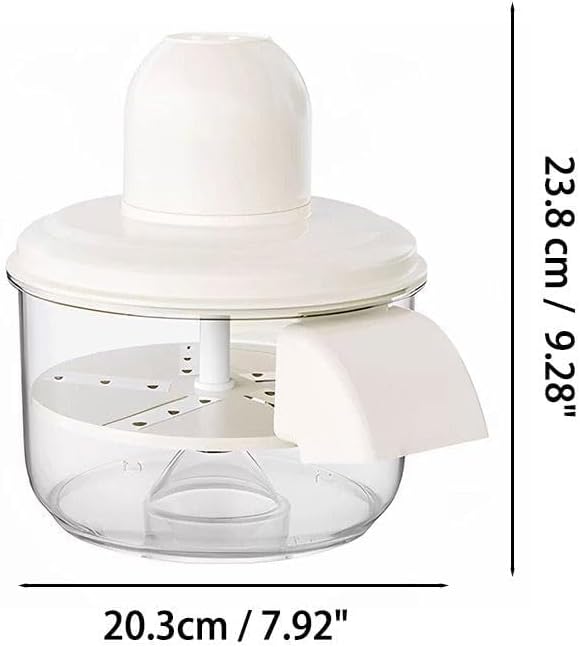 [Efficient] Electric Garlic Peeling Machine, Automatic Garlic Skin Remover 50W Motor, Stainless Steel Quick Peel Pro, Rechargeable Peeler for Grapes, Cherry, Tomato, Fruits, Kitchen Tool (White)