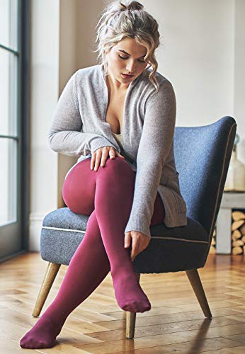 All Woman Plus Size 90 Denier Classic and Colourful Pantyhose Tights4