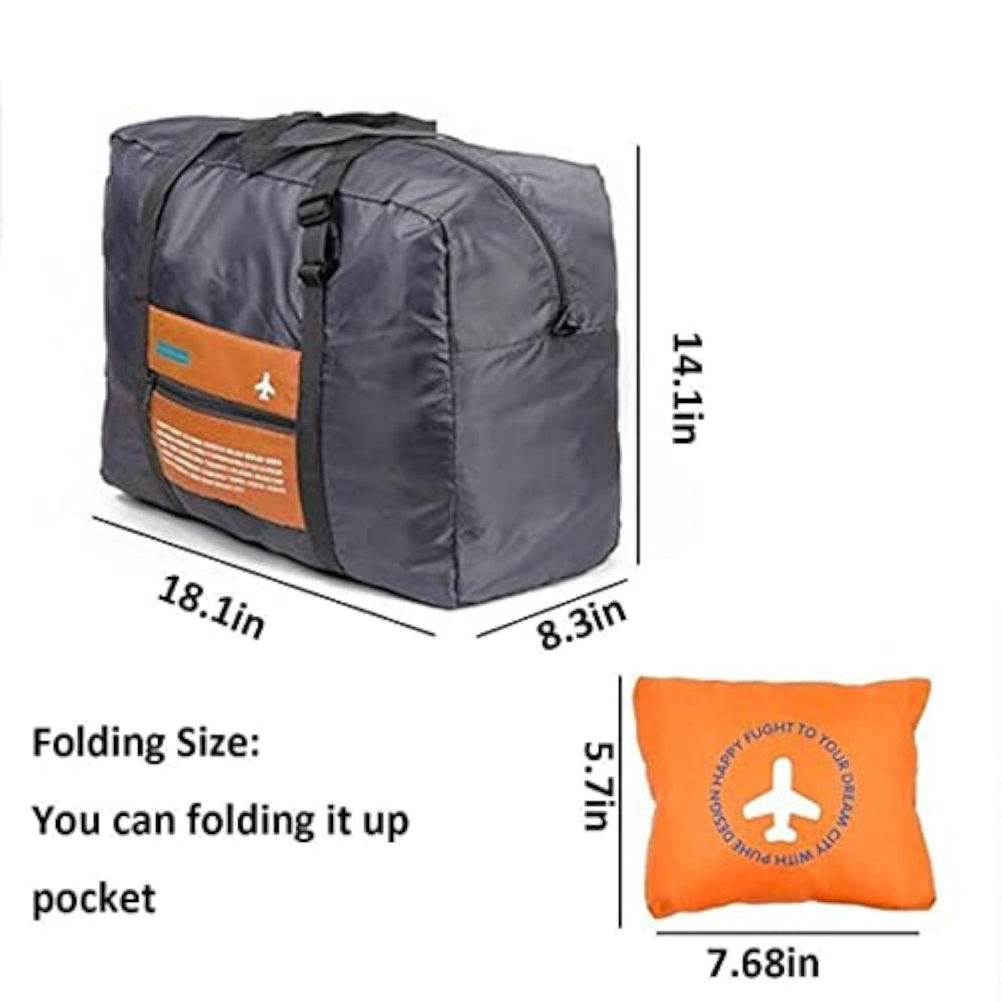 Foldable Polyester Big Easy Carry-On Luggage Bag