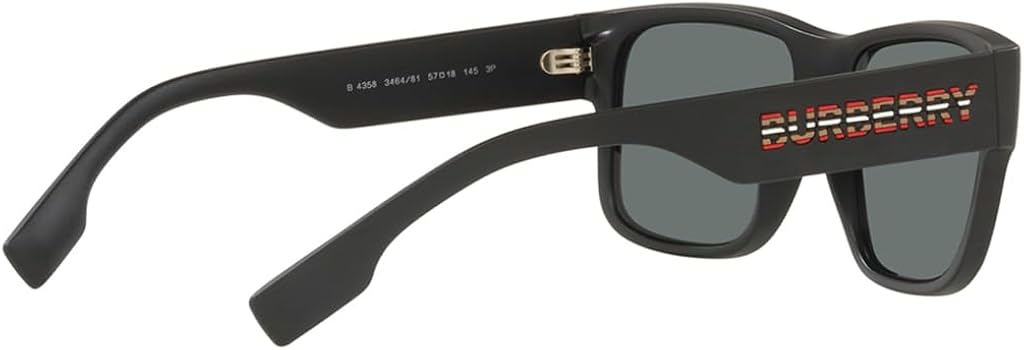 BURBERRY Sunglasses BE 4358 346481 Knight Matte Black Polar Dark