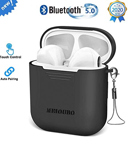 Auriculares Bluetooth 5.0 in Ear Auriculares Inalámbricos Auriculares Deportivos IPX6 a Prueba de Agua Reducción de Ruido Estéreo 3D Adecuado Control Tactil para Huawei Android iPhone Samsung?Negro?