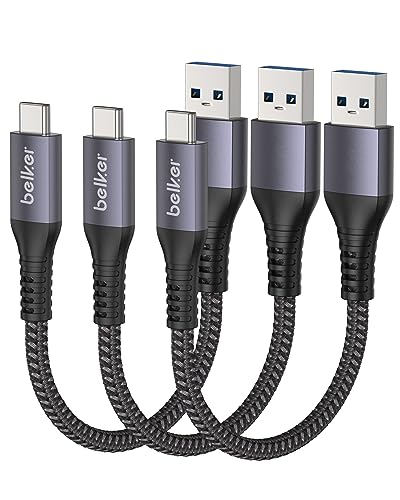【Trasferimento dati veloce da 10 Gbps】Il cavo Belker usb3.1 gen 2 supporta la trasmissione dati SuperSpeed da 10 Gbps, che è 2 volte più veloce di USB 3.0 (5 Gbps). Sincronizza i film 4K, l'intera libreria di foto o oltre 100 album musicali dal telefono al PC/SSD esterno in pochi secondi. Rame stagnato multifilo di alta qualità, e la schermatura a tre strati del segnale rende la trasmissione dei dati più stabile.