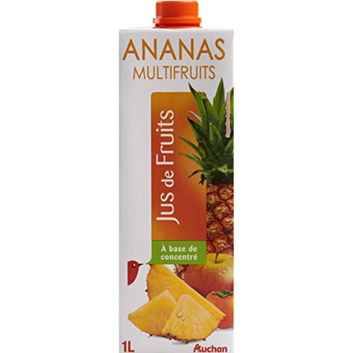 AUCHAN Jus d'ananas et multifruits vitaminé 1 L