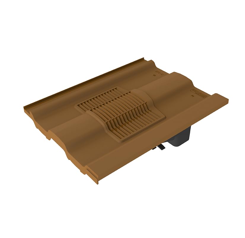 Timloc Castellated Roof Tile Vent RTV-CBR Roofing Slate Ventilation (Brown)