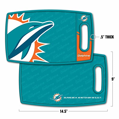 Image of YouTheFan NFL Miami Dolphins Logo Series Cutting Board