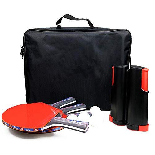 settlede Instant Table Tennis Set with 4 Table Tennis Rackets, 8 Pingpong Ball,1