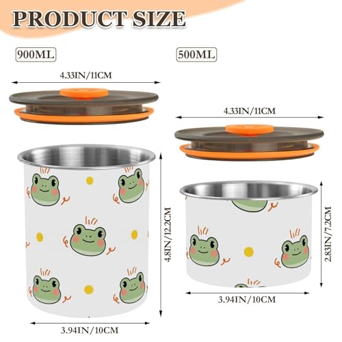 Contenedor Hermético de Acero Inoxidable 900ml DOMIKING miniatura 2