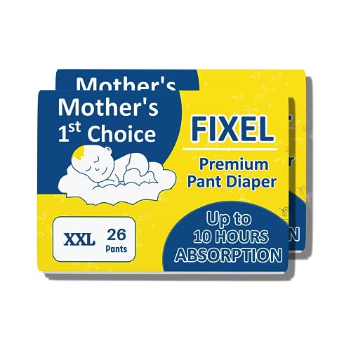 Image of FIXEL Baby Diaper Pants, XX-Large (XXL), Combo of 2 Packs, 52 Pieces, 15-25 kg