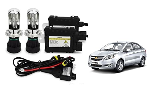 RS Enterprises Cars Chevrolet Sail H4 - HID Conversion Light Kit ( 2 HID Light , 2 Blaster , Wiring ) Vehicle HID Kit for Headlight