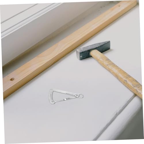 Calibrador interior de calibre mecánico GLEAVI de acero inoxidable, juego de 2 piezas para joyería con calibrador triangular para medición interna y de espesor miniatura 6