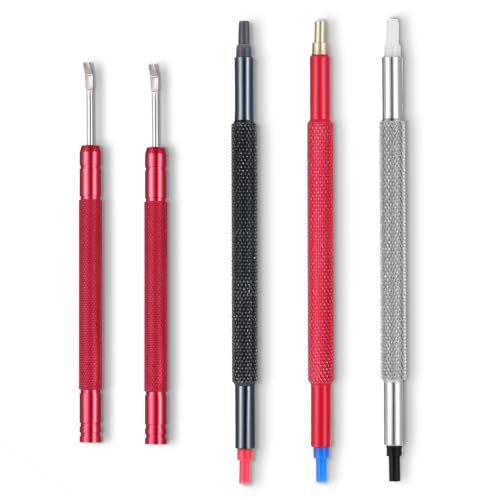 Aeaocvo 5 Pcs Watch Hands Repair Tool Kit, Stainless Steel Watch Hand Setting Tool, Pusher Set, Pointer Adjustment Tool