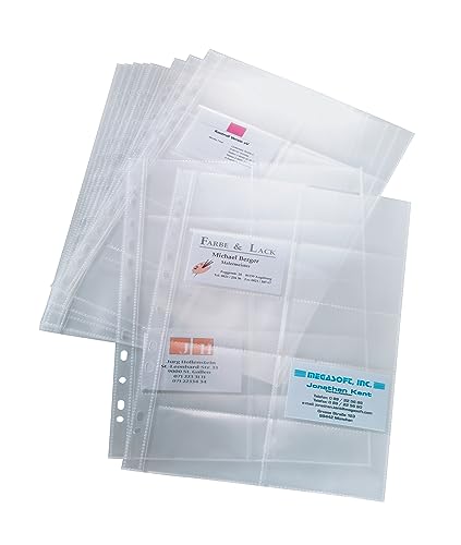 Funda de tarjetas de identificación SIGEL VZ351 transparentes de alta visibilidad pack de 10