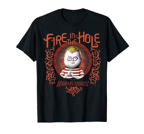 Addams Family Pugsley Addams Fire in The Hole Portrait T-Shirt Small