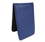 Sunfish Leather Golf Scorecard and Yardage Book Holder Blue