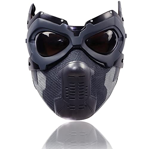 Winter Soldier Mask Bucky Barnes Cosplay Mask Resin Costume Accessory Adult (Winter Soldier Mask)