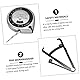 SEWOART 2St Fettes Clip-Set body fat caliper körperfett messung kleines Maßband Teleskopmaßband digitaler Messschieber Fettmesser tragbares fettmessgerät Anzahl Bremssättel Umfang Lineal