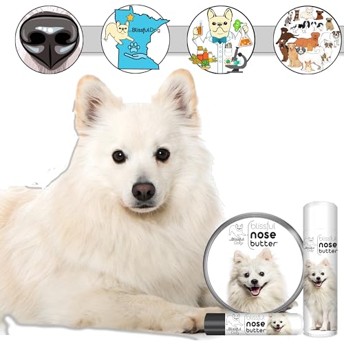 Image of The Blissful Dog American Eskimo Nose Butter for Dry, Cracked Skin, Lick-Safe Dog Nose Balm with Moisturizing Shea Butter, Almond, Olive, and Essential Oils, Pet Supplies, Uncented, 2 oz.