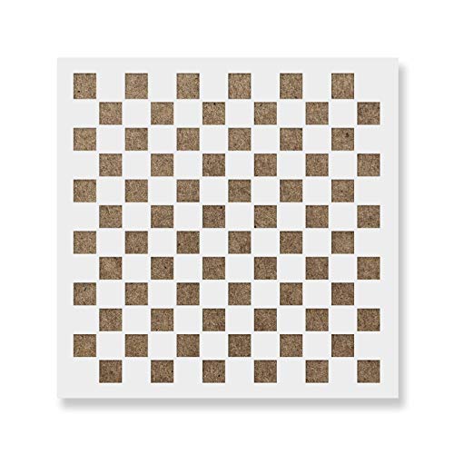 Checkerboard Pattern Stencil - Create Checkerboard Designs, Perfect for Checkers Game Boards