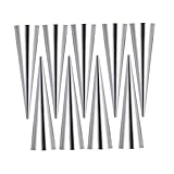 TOGEVAL 9 Piezas Molde para Hornear Pan de Acero Inoxidable Forma Cónica para Croissants Herramientas Reutilizables para Horno Casa Resistente y Fácil de Limpiar