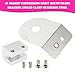 Areyourshop 45 Degree Universal Watermelon Light Mount Frame Bracket Angled Clamp Stainless Steel for Cars Trucks RVs, Custom Vehicle Light Mount