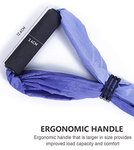 ARNTY Yoga Hängematte Set Aerial,Aerial Yogatuch,Aerial Yoga Hammock Swing mit Tragetasche und Verlängerungsgurten (Lila)