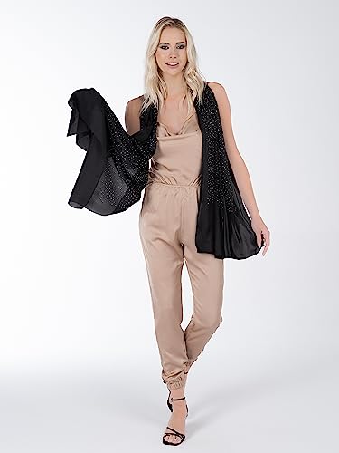 After Party, Silk-Blend Wrap, Crystal Embellished Pashmina, Shawls and Wraps for Formal Dresses, Head Scarf2