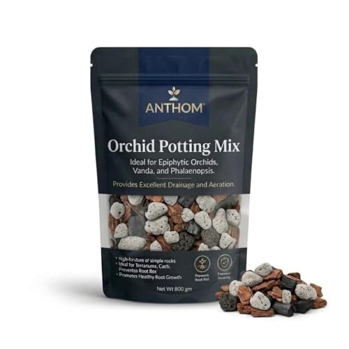 Image of ANTHOM Chunky Orchid Potting Mix For Plants | Flower Booster | Plant Growth Booster | Plant Food | Orchids Potting Soil Mix For Plants | Agriculture Products For Plant Booster (800 Gram)