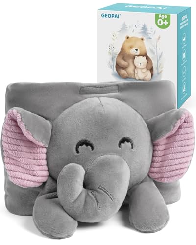 Image of Baby Colic and Gas Relief, Flaxseed Baby Heated Tummy Wrap for Infants Colic Calm, Baby Heating Pad with Natural Warmth, Stomach Colic Relief for Newborns to Toddlers (Elephant)