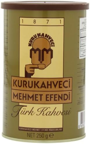 Mehmet Efendi Turkish Coffee, 250-Gram Cans (Pack of 2)