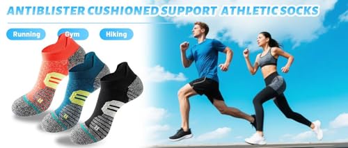 Coolmax Compression Running No Show Ankle Sock AntiBlister Athletic Cushioned Support gym Socks2