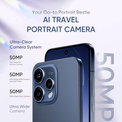 Image of OPPO Reno15 5G Smartphone, 8+256GB, Twilight Blue, 6.74 inch 120Hz AMOLED Gorilla Glass Screen, Snapdragon 7 Gen 4, 50MP Triple Camera with Dual OIS, 6500mAh Large Battery, 80W Fast Charging, IP69