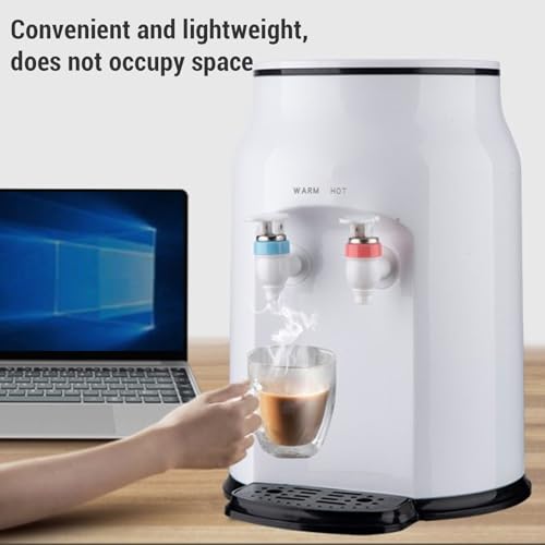 Asixxsix Dispensador de Agua de encimera, eléctrico de Carga de 500 W para Agua Caliente a Temperatura Constante, con Capacidad para Botellas de 1.2 a 5 galones, Ideal para
