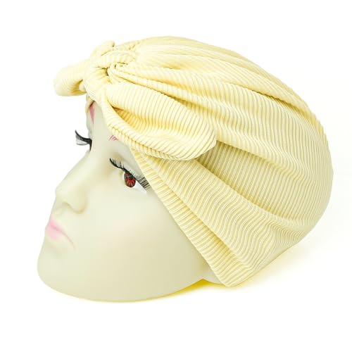 Image of THE LITTLE LOOKERS Turban Cap | Turban Knot Bow Cap | Turban Cap for New Born Kids | Cap for Baby Girl |Cap for Baby Boy | Baby Flower Turban Cap